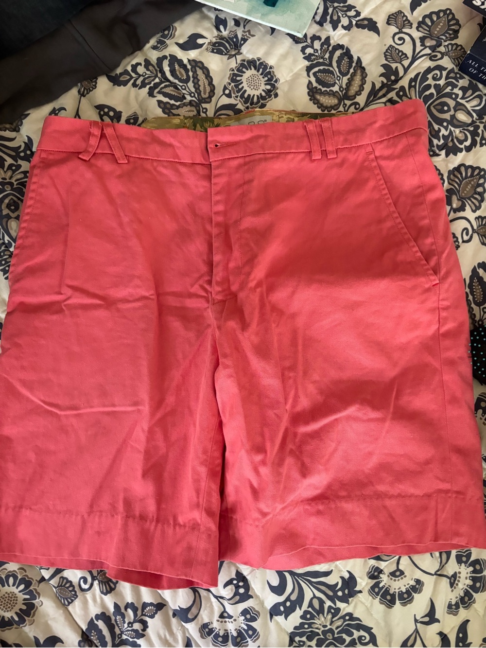 Men’s Coral Pink Cotton Bermuda Shorts